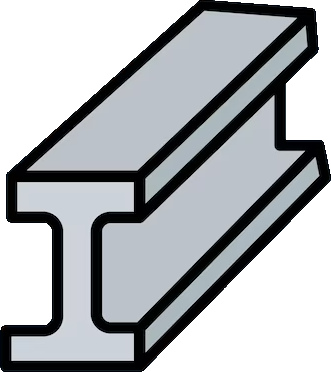An I beam which serves as the app's logo